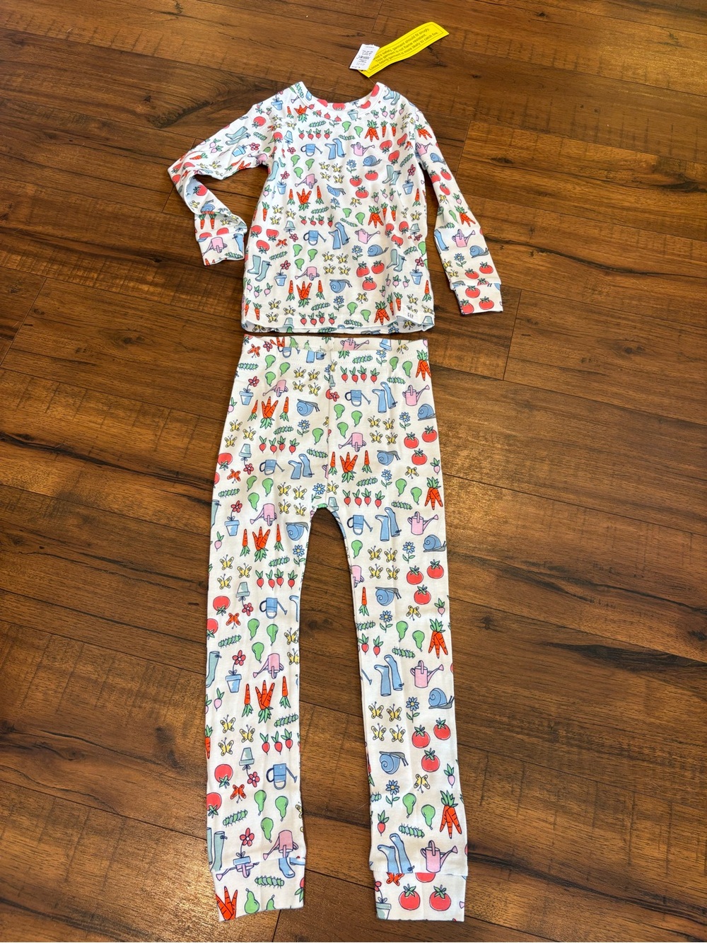 NWT Baby Gap Toddler Boys Girls Pajamas Spring Garden Print 4T Organic Cotton